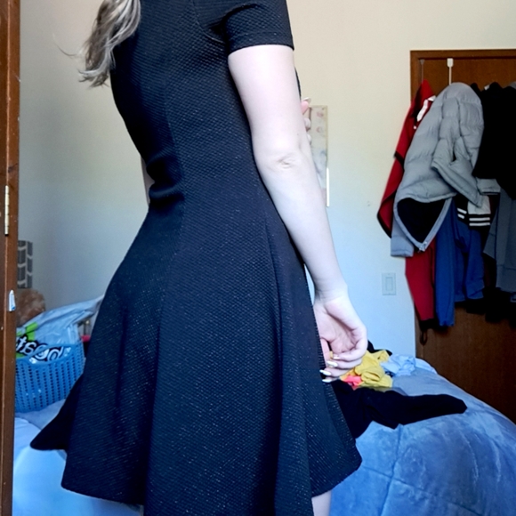 Black A-line Dress - Picture 2 of 3